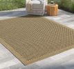 Earth GC_NTL1005 Jute/Mocha 7 ft. 10 in. x 10 ft. 3 in. Indoor/Outdoor Area Rug