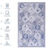 9x12 Area Rugs for Living Room, Washable Rug, Low-Pile, Non-Slip, Non-Shedding, Foldable, Kid&Pet Friendly, Area Rugs for living room, bedroom, dining