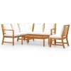 5 Piece Patio Lounge Set with Cushions