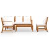 5 Piece Patio Lounge Set with Cushions