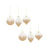 Ornament (Set of 6) 5"H, 5"H, 5.75"H Glass