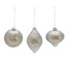 Ornament (Set of 6) 4.75"H, 4.75"H, 6"H Glass