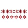 Snowflake Ornament w/Bell (Set of 12) 6.5"H Iron