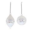 Ornament (Set of 6) 3.75"H, 5.5"H Glass