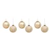 Ornament (Set of 6) 4"D Glass