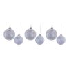 Ball Ornament (Set of 6) 3"D, 4"D Glass