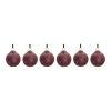 Ball Ornament (Set of 6) 4"D Glass