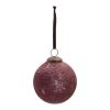 Ball Ornament (Set of 6) 4"D Glass