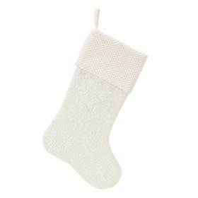 Stocking (Set of 3) 18"H Polyester (Option: Polyesterwhite)