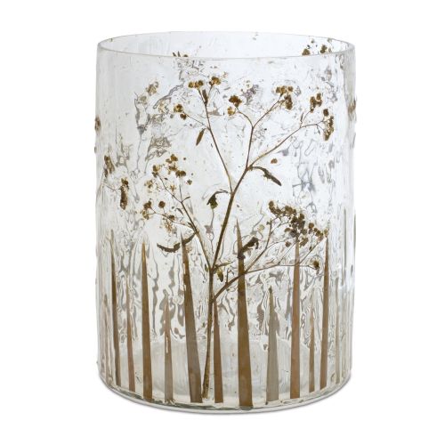 Candle Holder 6"D x 8"H Glass