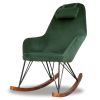 Chloe Mid Century Modern Rocker Livingroom and Bedroom Chair