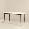 Carlos Solid Wood White Top Dining Table