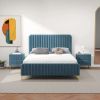 Bethany Velvet Upholstered Platform Bed