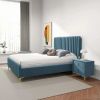 Bethany Velvet Upholstered Platform Bed