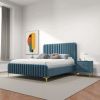 Bethany Velvet Upholstered Platform Bed