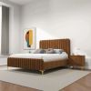Bethany Velvet Upholstered Platform Bed