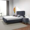 Bethany Velvet Upholstered Platform Bed