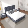 Bethany Velvet Upholstered Platform Bed