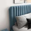 Bethany Velvet Upholstered Platform Bed