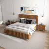 Bethany Velvet Upholstered Platform Bed