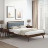 Clyda Mid Century Modern Modern Solid Wood Platform Bed