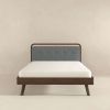 Clyda Mid Century Modern Modern Solid Wood Platform Bed