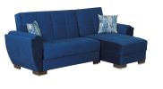 PrimeNest SkyHaven Collection Upholstered Convertible Chaise Lounge with Storage