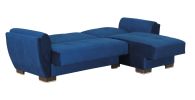 PrimeNest SkyHaven Collection Upholstered Convertible Chaise Lounge with Storage