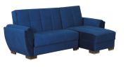 PrimeNest SkyHaven Collection Upholstered Convertible Chaise Lounge with Storage