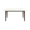 Carlos Solid Wood White Top Dining Table